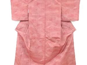 リサイクル　未使用品　縞織出し手織り紬着物